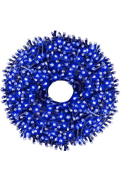 Teno Teno® Linear Christmas Light Installation, 100 m, 8 light effects, 480 LEDs, blue