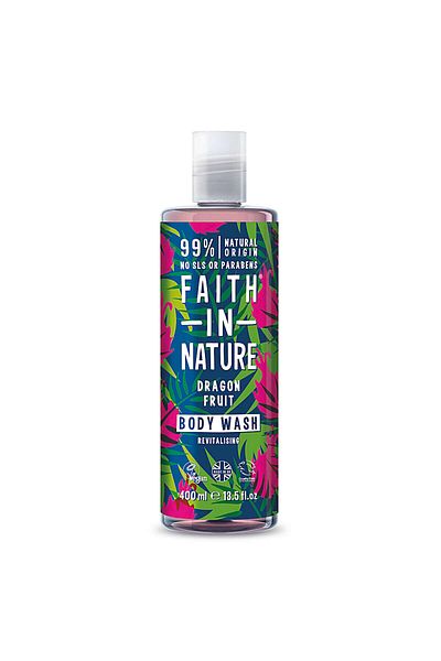 Faith In Nature Gel de duș natural, revitalizant cu fructul dragonului, Faith in Nature, 400 ml