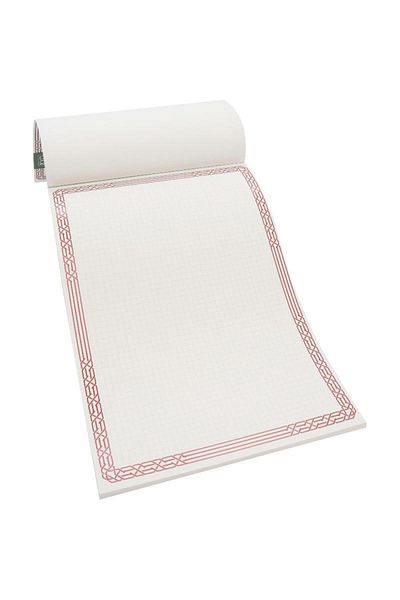 Roco Calligraphy Pad Arabic Design 6 ( with Squares ) 140 gsm White A4 50 Sheets