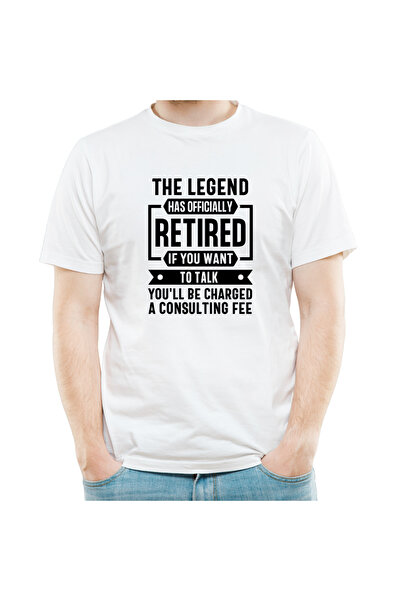 OEM Tricou personalizat The Legend has Retired, cu mesaj de pensionare barbat...