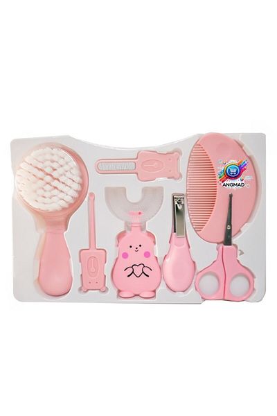 Creative Toys ANGMAD baby care set: brush, comb, nail clipper, rounded head scissors, toothbrush, cleaner