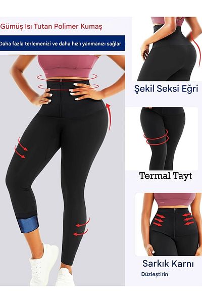 SAUNA SUIT Θερμικός κορσές σάουνας Unisex για αδυνάτισμα που βοηθά στην επιστροφή του μέγιστου ιδρώτα και απώλεια βάρους