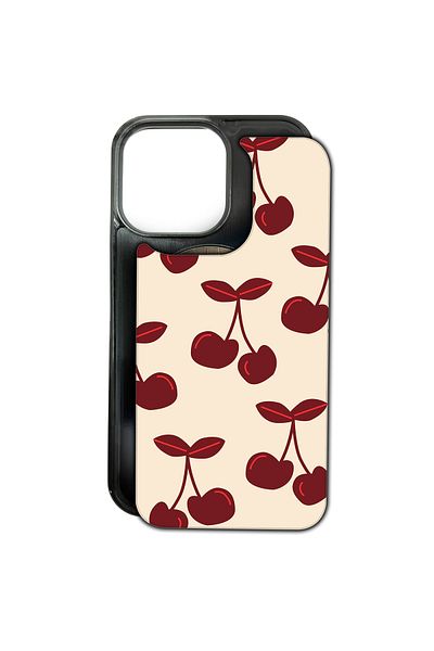 MagChange Husă de telefon pentru iPhone 12 Mini, spate interschimbabil, placă Cherry Bomb
