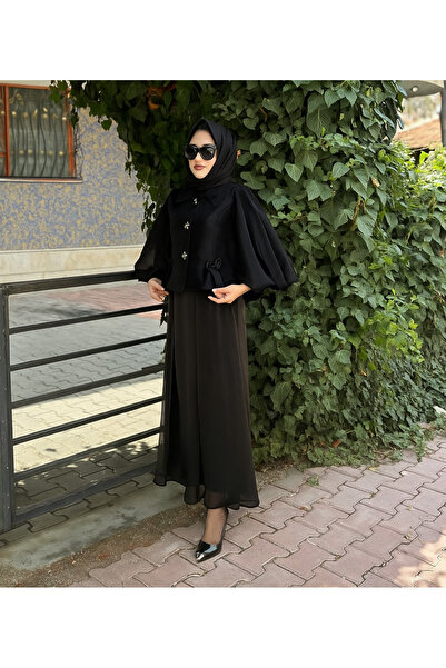 CLIO CLİO BÜYÜK BEDEN ETEKLİ ABİYE TAKIM