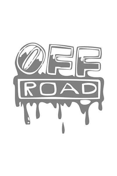 Reysa Tasarım ملصق للطرق الوعرة مقاس 17 × 17 سم باللون الرمادي
