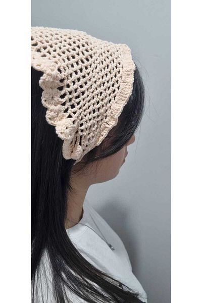 ESDE Beige Color Knitted Bandana (No Pulse)