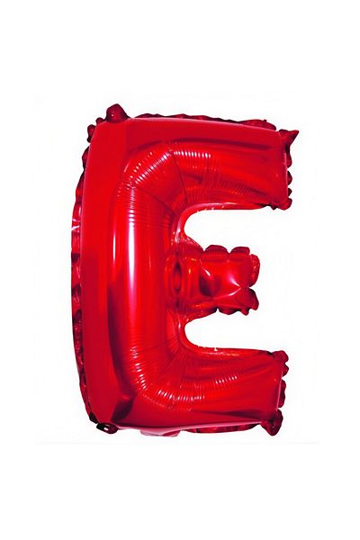 Teno Balloon in the shape of the letter E Teno®, foil, red, 40 cm