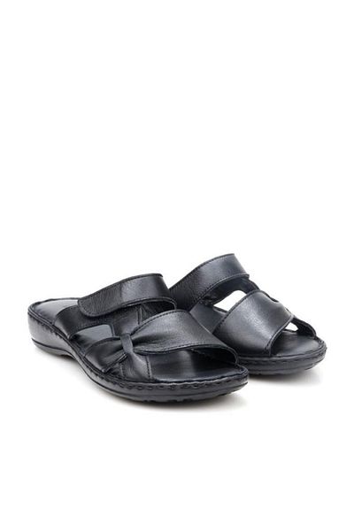 Papuçcity Ldr 03350 Women's Orthopedic Women's Leather Slippers