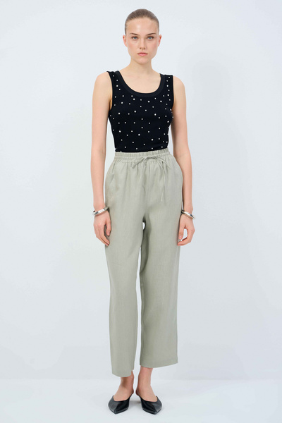 adL Beli Lastikli Pantolon