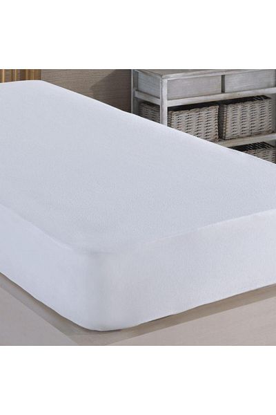 ROYAM Seasonal Cotton 120 X 200 Single Liquid Proof Mattress Protector Fitted Mattress