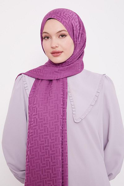 Bijutek Levidor Stick Pattern Blue Jacquard Shawl