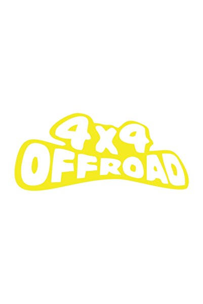 Reysa Tasarım 4X4 Off Road Sticker 17X17 cm Yellow