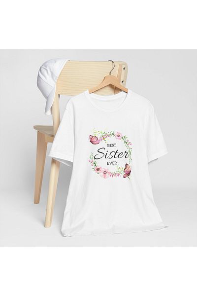 OEM Best Sister T-shirt, for family, size M, white