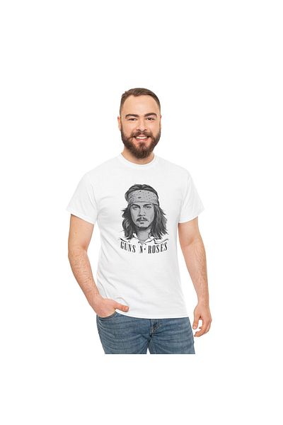 OEM Tricou personalizat Music, alb, Guns N' Roses, marimea L