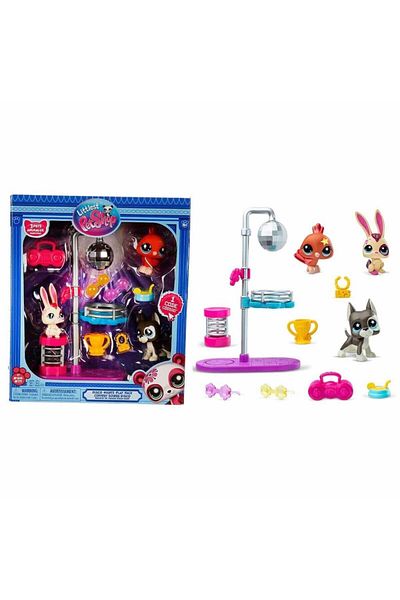 CPU ELEKTRONİK Nessiworld 6377 Sun- Li̇ttlest Petshop Miniatures Disco Night Play Set