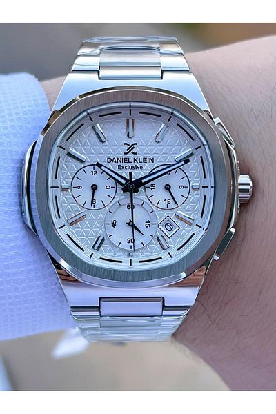Daniel Klein Steel Cord Chronometer Dial Design 3 Atm Water Resistant Men Wristwatch 14082.1