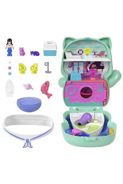 Polly Pocket SET GENTUTA ANIMALUT PISICUTA MARINAR CU ACCESORII