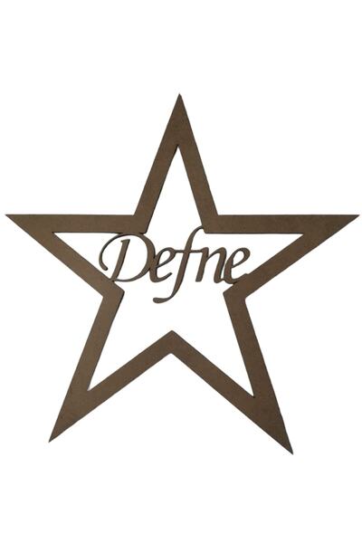 Aoz atölye Yıldız Figürlü 3 Mm Ham Mdf Isimli Kasnak 25 Cm