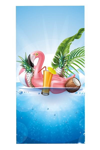 DOFİ Adult Unisex 70X140Cm Summer Patterned Beach Towel - Bath Towel - Sea Towel