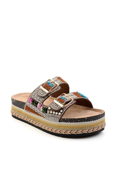 Bambi Camel Women's Slippers K04824708087