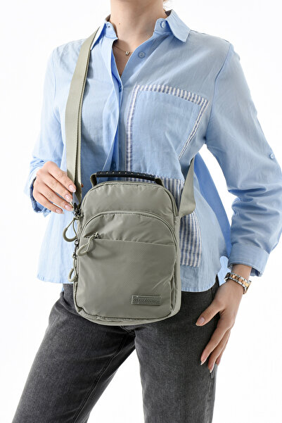 Çanta Trend 571 Colecții Geantă Piept unisex cu trei compartimente (Bodybag) - Geantă de mână Mink (Model: 571-9P)