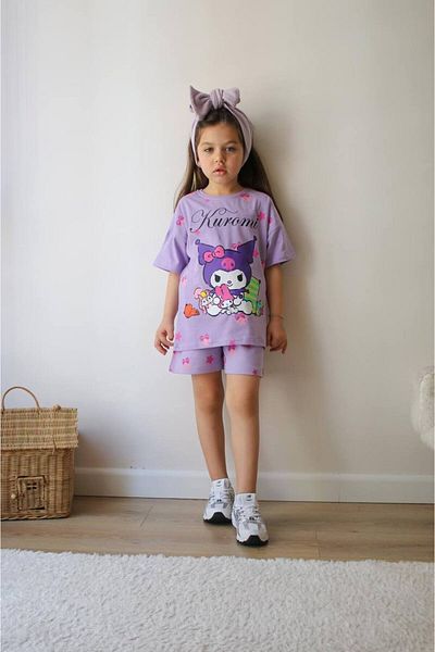Skygo Girls-Boys Shorts T-Shirt Set 100% Organic Cotton Full Fit 3-10 Years