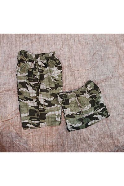 Terry Poplin Shorts with Pockets