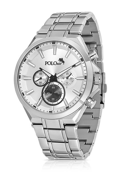 Polo Air Sport Case Men's Watch Silver Color Pl-0996E4X