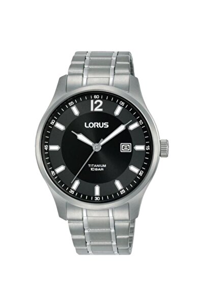 Lorus Ανδρικό Ρολόι RH995QX9, Μαύρο-Ασημί, Κουάρτζ, 40mm