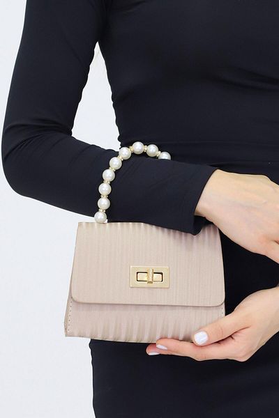 Weynes Mink Women's Bead Design Hand & Shoulder Bag Wsb5020
