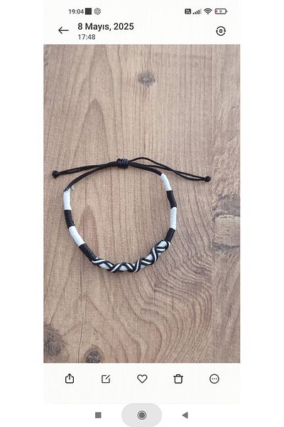 Lal Black and White Colored Anklet