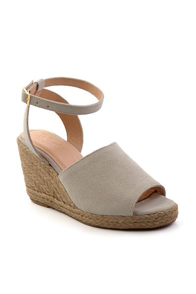Bambi Beige Leather Women's Sandals K05718071101