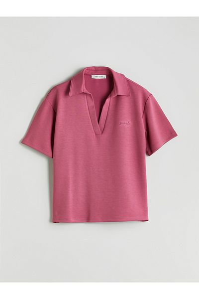 LC Waikiki Tricou de damă cu broderie cu guler polo