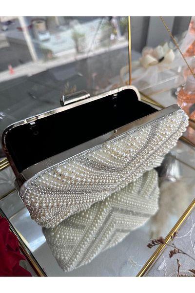 Blacktavern EVENING DRESS PEARL Rhinestone BAG