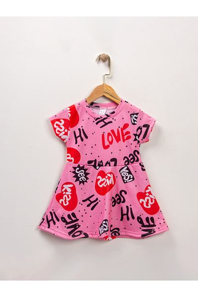 ruhaay Girl's Summer Short Sleeve Printed Dress