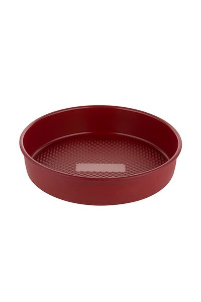 FLORINA Red Deliss round tray, steel, 24.5 x 5 cm