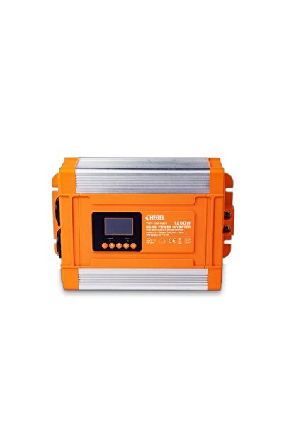 Hegel 1200 Watt 12 Volt Tam Sinüs Lcd Göstergeli İnverter