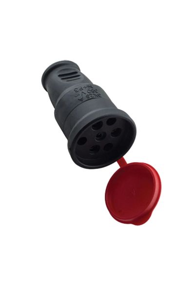 storeks Rubber Female Three Phase Plug 3X25A 380V