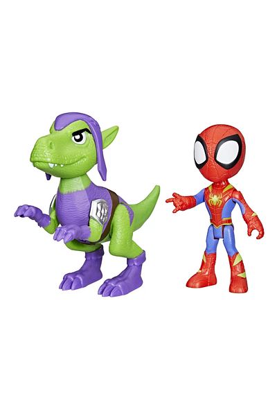 Hasbro SPIDEY AND FRIENDS MARVEL DINO WEBS SPIDEY AND THE GOBLIN RAPTOR