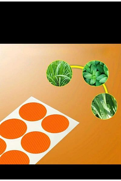 EMKSHOP Fly Mosquito Insect Pest Etc. Repellent Adhesive Tape Strips Camping Travel Herbal Tape 2 Sheets 12Pcs