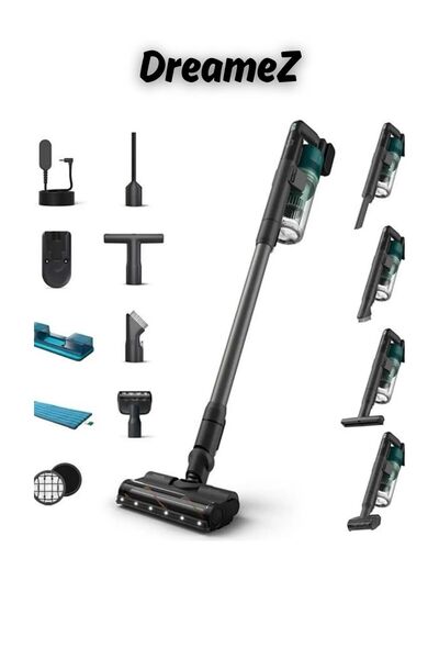 Philips DrmZ Yeni Seri TriActive Akıllı LED başlık En Hızlı6000 Serisi Xc6557/01 Şarjlı Dikey Süpürge