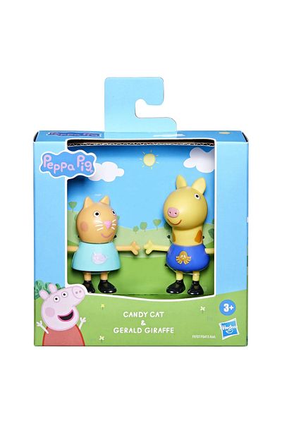 Hasbro PEPPA PIG GOOD FRIENDS SET OF 2 FIGURES CANDY CAT AND GERALD GIRAFFE