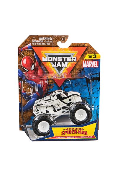 Spin Masters MONSTER JAM MARVEL GIANT TRUCK AMAZING SPIDER MAN RED 1 TO 64 SCALE