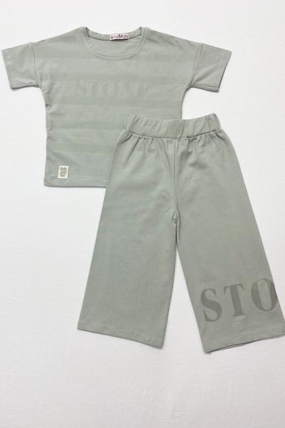 HÇM Girl's Tracksuit Set Striped Spanish Pants B17