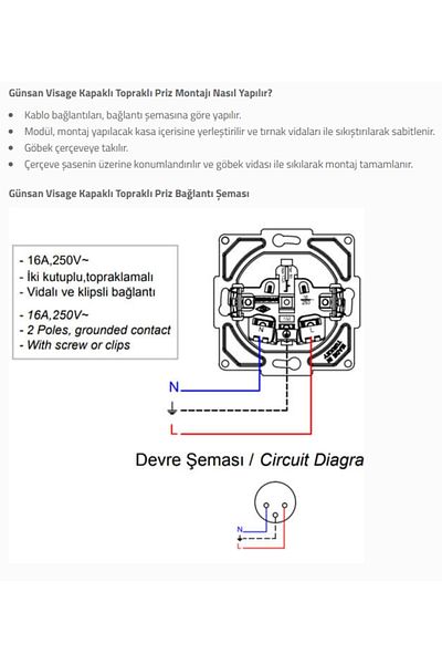 LiderGlobal Visage white lid grounded socket frameless - compatible frame for socket and switch