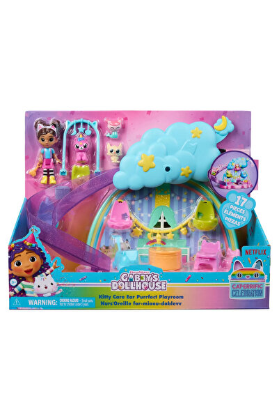 Spin Masters GABBYS DOLLHOUSE KITTY CARE EAR PURRFECT PLAYROOM SET