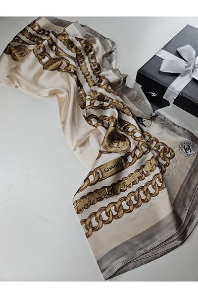Webinay Home Voile Silk Shawl Chain Pattern New Season Shawl Scraf Premium