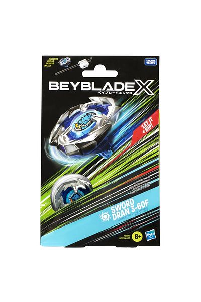 Hasbro BEYBLADE X LET IT RIP LAUNCHER SET AND SWORD WHEEL DRAN 3-60F