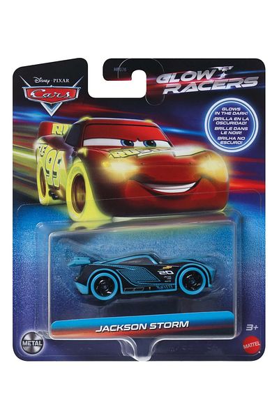 CARS GLOW RACERS JACKSON STORM METAL CAR 1:55