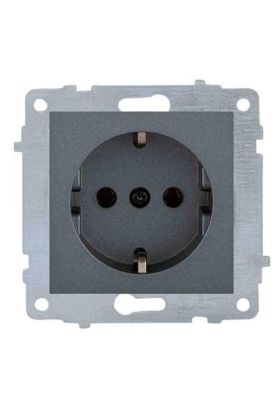 LiderGlobal Smoked grounded grano frameless - compatible frame for socket and switch